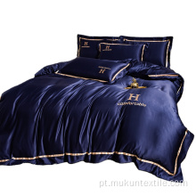 Atacado sets de cama roxo rainha cânhamo